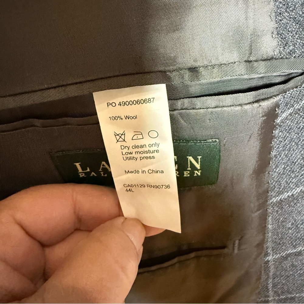 Lauren Ralph Lauren Gray Plaid Blazer - Picture 10 of 14